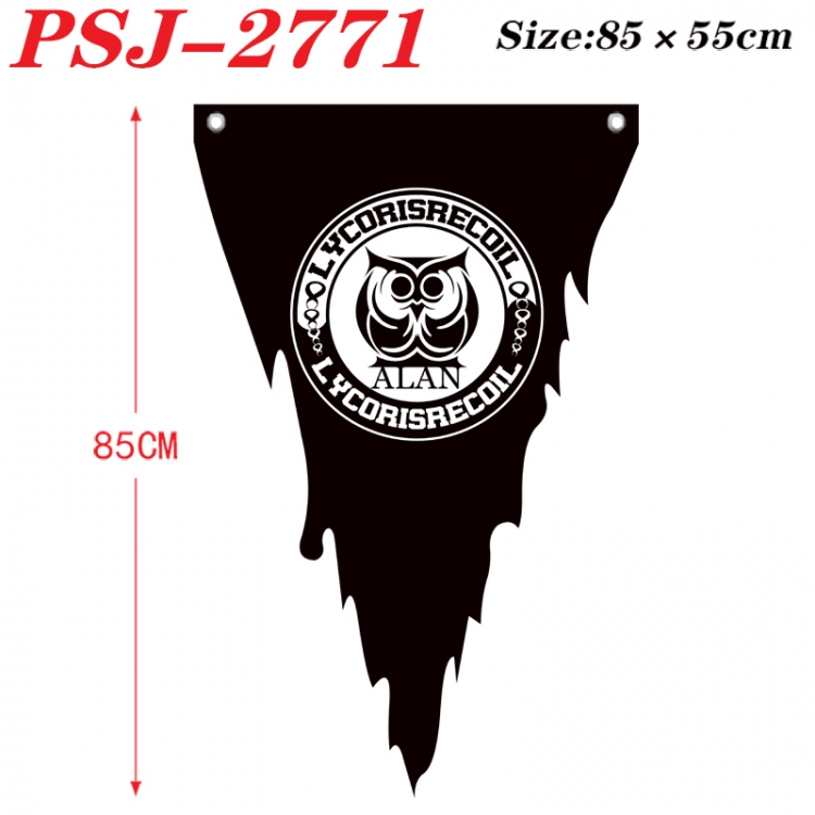 Lycoris Recoil Anime Surrounding Triangle bnner Prop Flag 85x55cm PSJ-2771