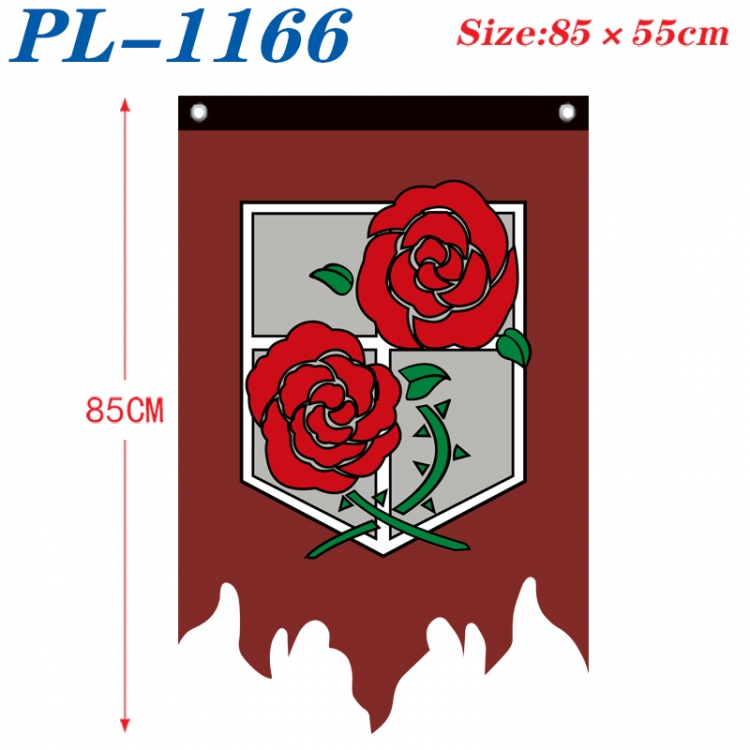 Shingeki no Kyojin Anime surrounding tattered bnner vintage flag 85x55cm PL-1166