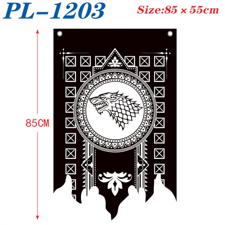 Game of Thrones Anime surrounding tattered bnner vintage flag 85x55cm  PL-1203