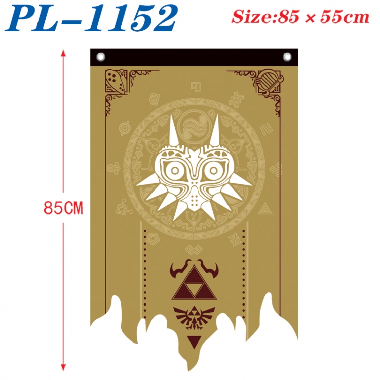 The Legend of Zelda Anime surrounding tattered bnner vintage flag 85x55cm  PL-1152