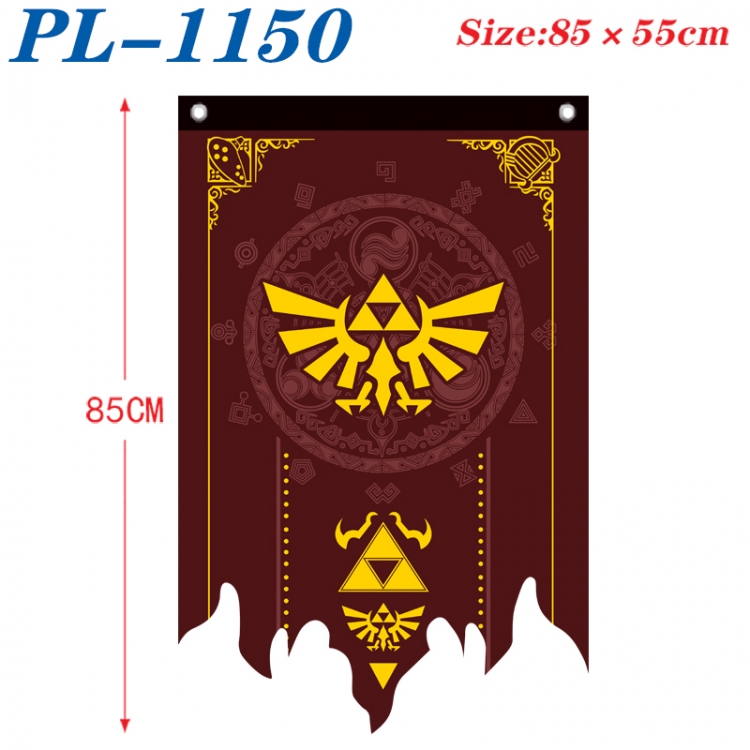 The Legend of Zelda Anime surrounding tattered bnner vintage flag 85x55cm PL-1150
