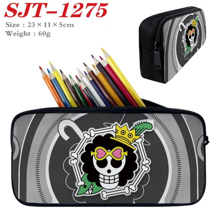One Piece Anime nylon student pencil case 23x11x5cm  SJT-1275
