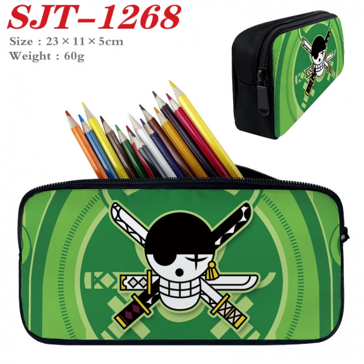 One Piece Anime nylon student pencil case 23x11x5cm SJT-1268