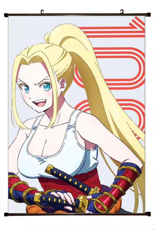 Zom 100 Anime black Plastic rod Cloth painting Wall Scroll 60X90CM J4-61