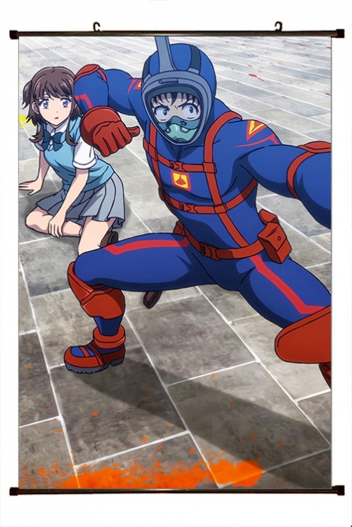 Zom 100 Anime black Plastic rod Cloth painting Wall Scroll 60X90CM  J4-69