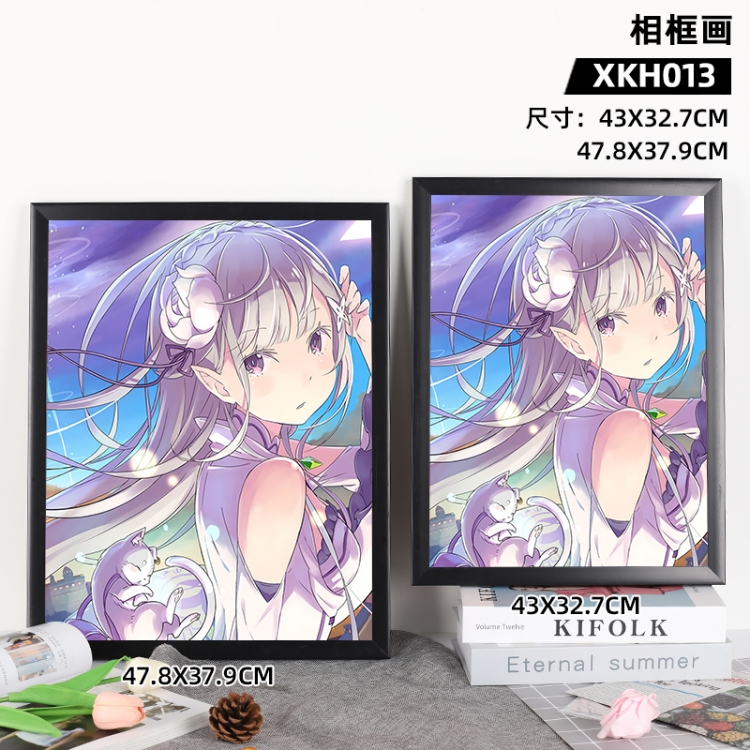 Re:Zero kara Hajimeru Isekai Seikatsu Anime peripheral frame painting 43X32.7cm, supports customization of individual im