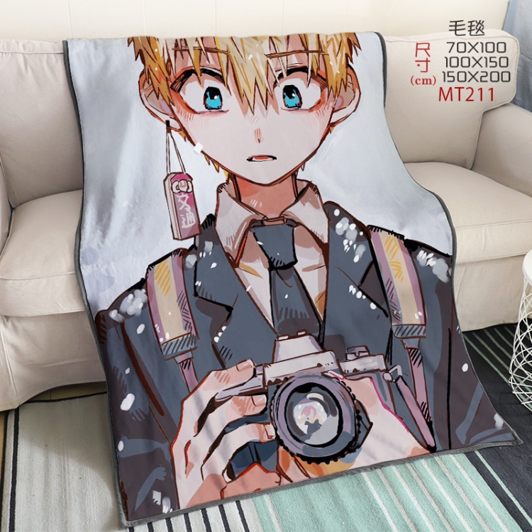 Toilet-bound Hanako-kun Anime oversized mink flannel blanket 150X200CM customizable