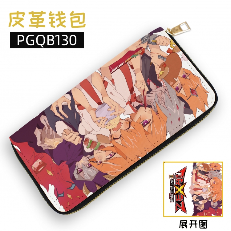 Yugioh Anime leather zipper wallet supports customization to images