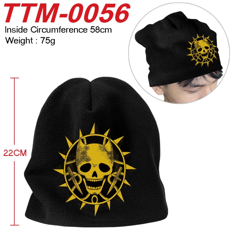 JoJos Bizarre Adventure Printed plush cotton hat with a hat circumference of 58cm (adult size)