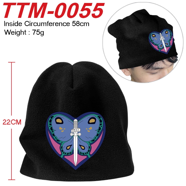 JoJos Bizarre Adventure Printed plush cotton hat with a hat circumference of 58cm (adult size) TTM-0055