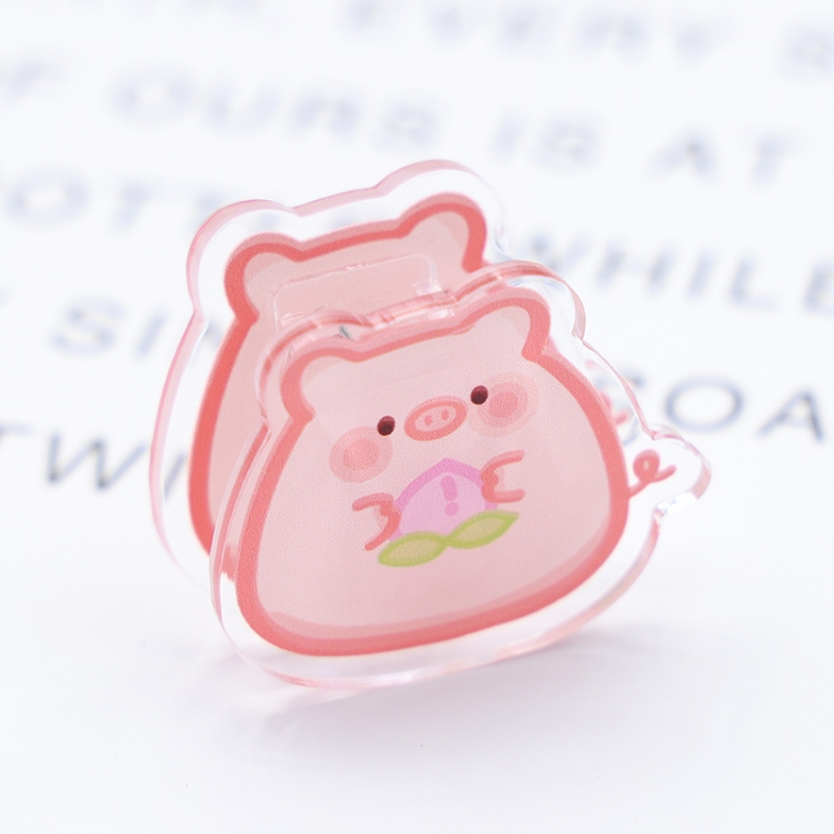 Animal Cartoon acrylic book clip creative multifunctional clip  price for 10 pcs F043