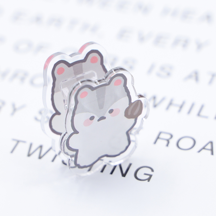 Animal Cartoon acrylic book clip creative multifunctional clip  price for 10 pcs F042