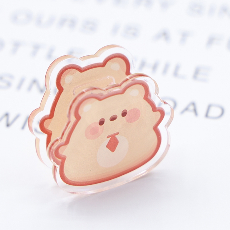 Animal Cartoon acrylic book clip creative multifunctional clip  price for 10 pcs F038