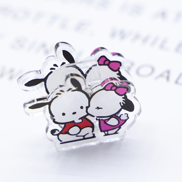 Pochacco Cartoon acrylic book clip creative multifunctional clip  price for 10 pcs F054