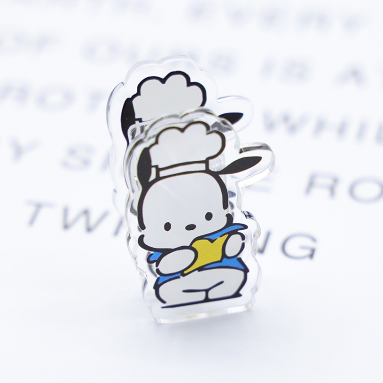Pochacco Cartoon acrylic book clip creative multifunctional clip  price for 10 pcs F050
