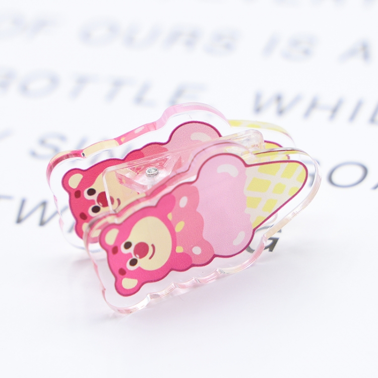 Lotso Cartoon acrylic book clip creative multifunctional clip  price for 10 pcs F076