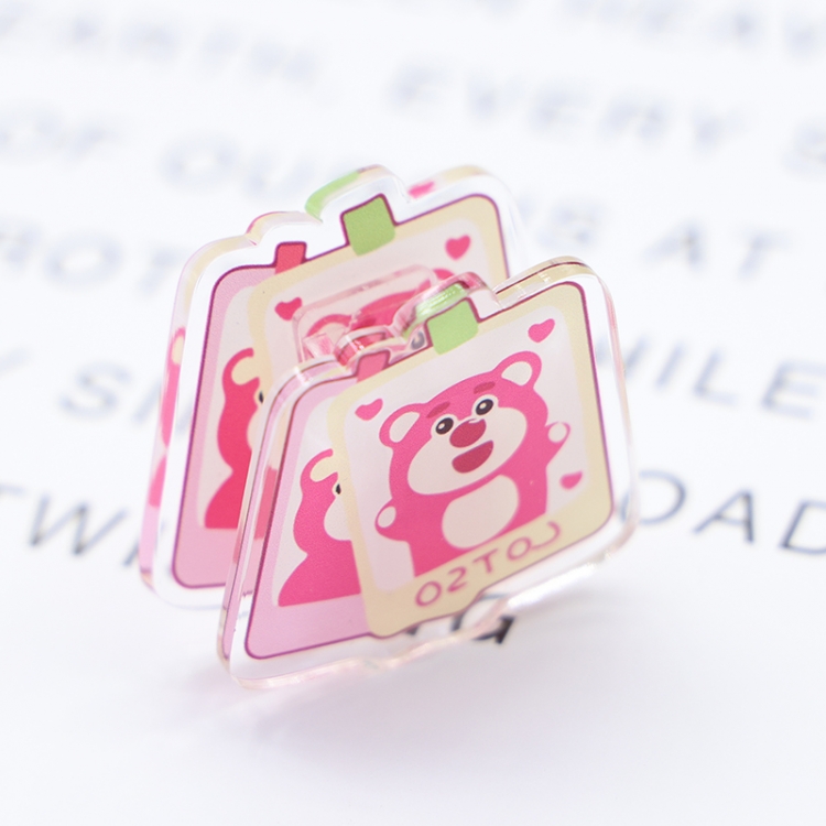 Lotso Cartoon acrylic book clip creative multifunctional clip  price for 10 pcs F072