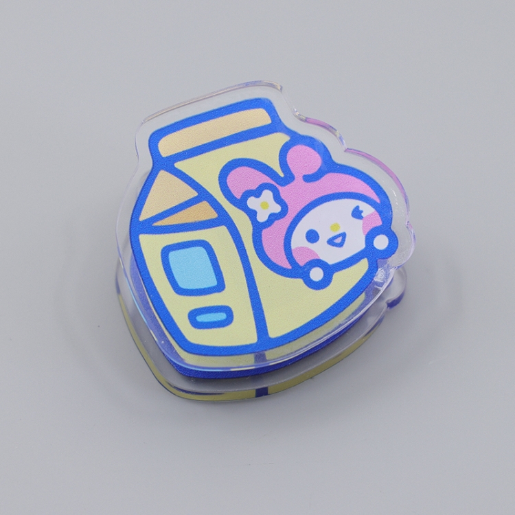 sanrio Cartoon acrylic book clip creative multifunctional clip  price for 10 pcs F126