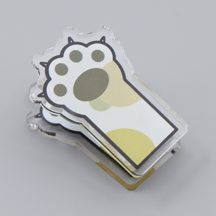 Cats paw Cartoon acrylic book clip creative multifunctional clip  price for 10 pcs