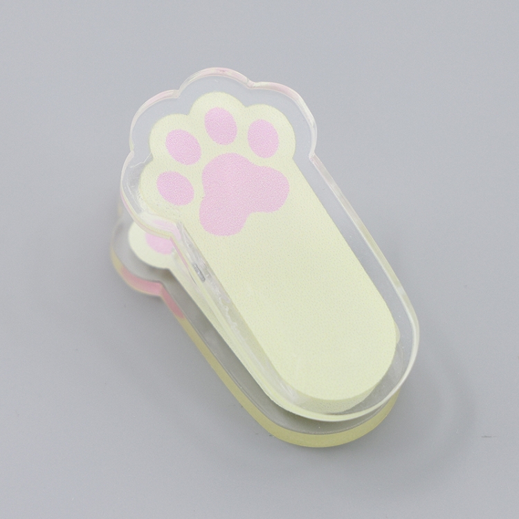 Cats paw Cartoon acrylic book clip creative multifunctional clip  price for 10 pcs