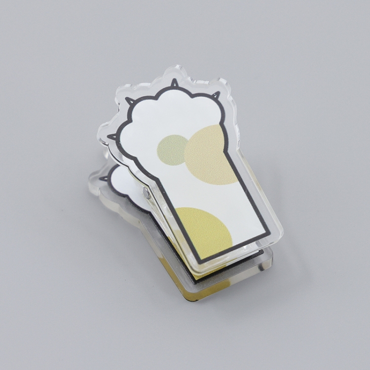 Cats paw Cartoon acrylic book clip creative multifunctional clip  price for 10 pcs