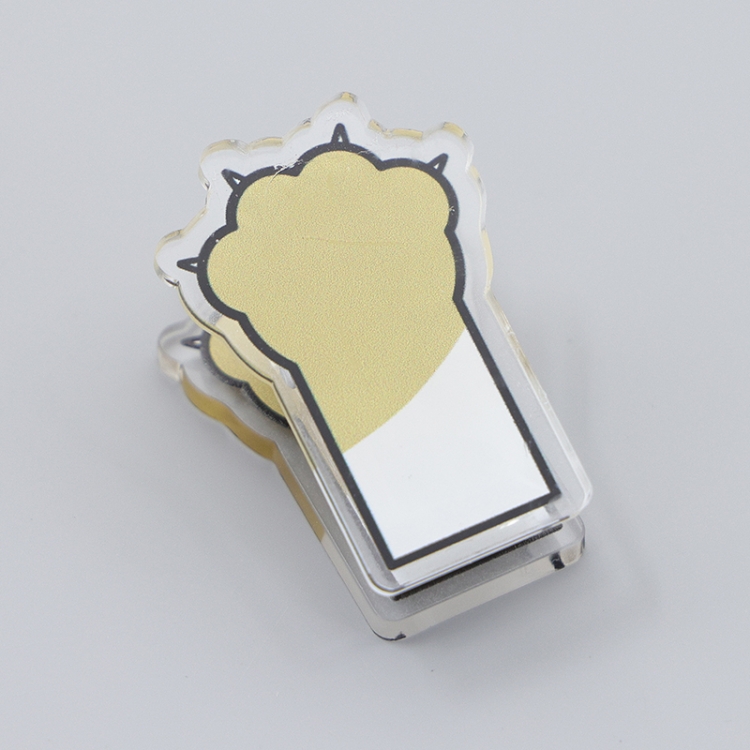 Cats paw Cartoon acrylic book clip creative multifunctional clip  price for 10 pcs