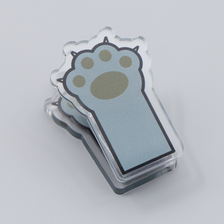 Cats paw Cartoon acrylic book clip creative multifunctional clip  price for 10 pcs