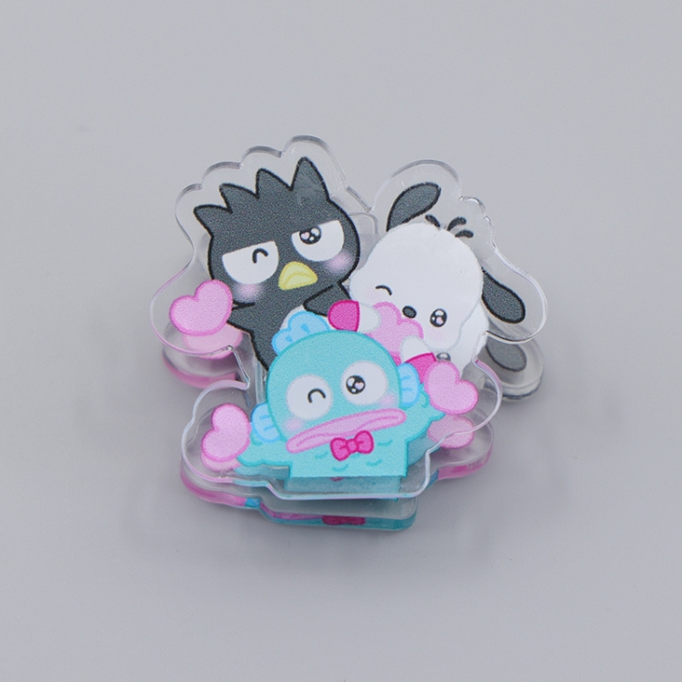 sanrio Cartoon acrylic book clip creative multifunctional clip  price for 10 pcs F156
