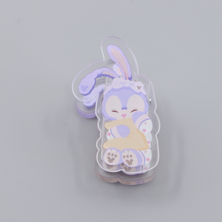 Duffy Cartoon acrylic book clip creative multifunctional clip  price for 10 pcs F166