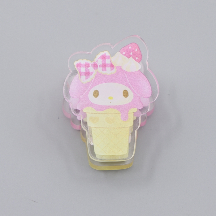 sanrio Cartoon acrylic book clip creative multifunctional clip  price for 10 pcs F170