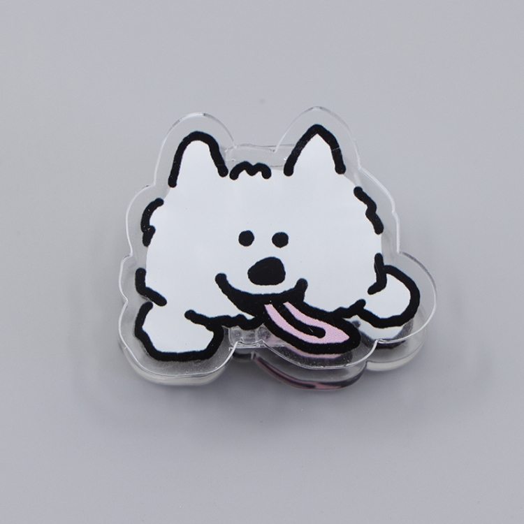 Maltese Cartoon acrylic book clip creative multifunctional clip  price for 10 pcs F213