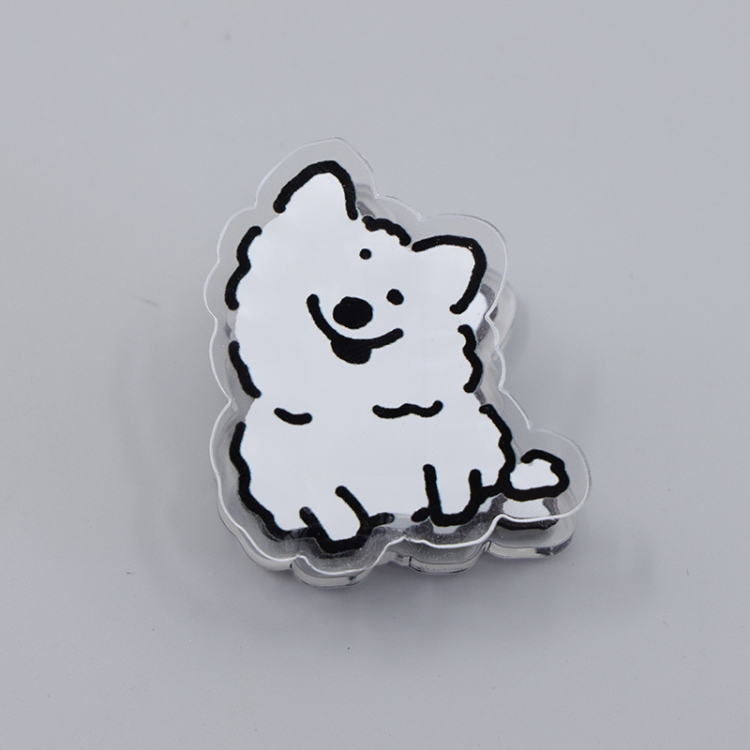 Maltese Cartoon acrylic book clip creative multifunctional clip  price for 10 pcs F210