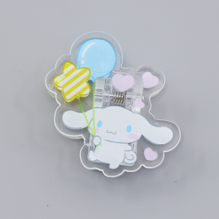 Cinnamoroll Cartoon acrylic book clip creative multifunctional clip  price for 10 pcs F225