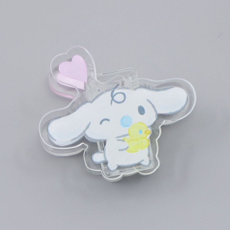 Cinnamoroll Cartoon acrylic book clip creative multifunctional clip  price for 10 pcs F222