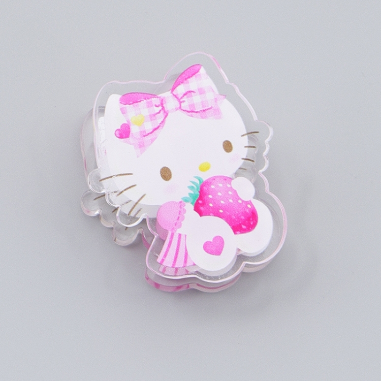 Hellokitty Cartoon acrylic book clip creative multifunctional clip  price for 10 pcs F234