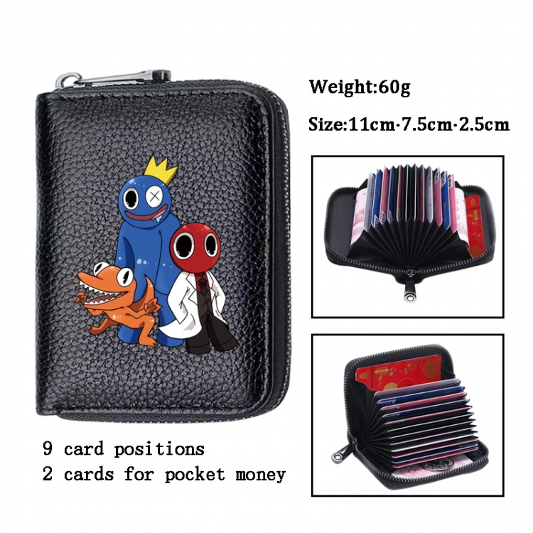 Rainbow Friend Anime PU change bag card holder 11x7.5x2.5cm 60G