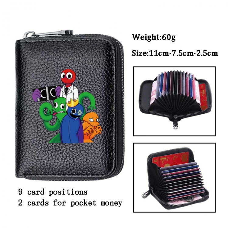 Rainbow Friend Anime PU change bag card holder 11x7.5x2.5cm 60G
