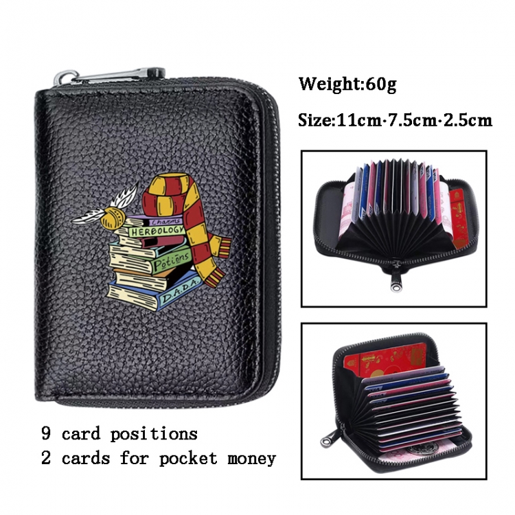 Harry Potter Anime PU change bag card holder 11x7.5x2.5cm 60G