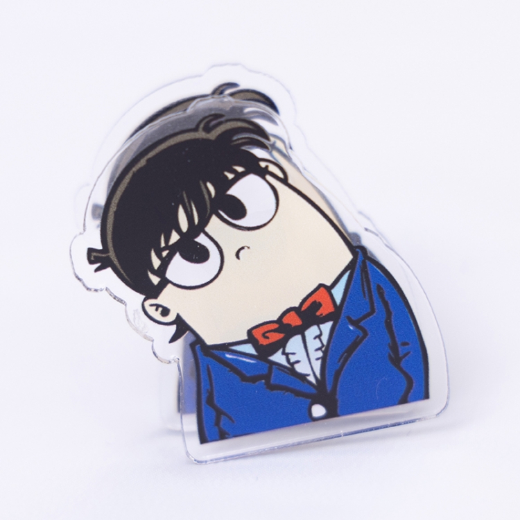 Detective conan Cartoon acrylic book clip creative multifunctional clip  price for 10 pcs F440