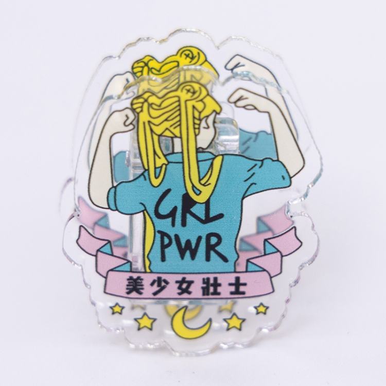 sailormoon Cartoon acrylic book clip creative multifunctional clip  price for 10 pcs F429