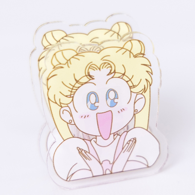 sailormoon Cartoon acrylic book clip creative multifunctional clip  price for 10 pcs F425