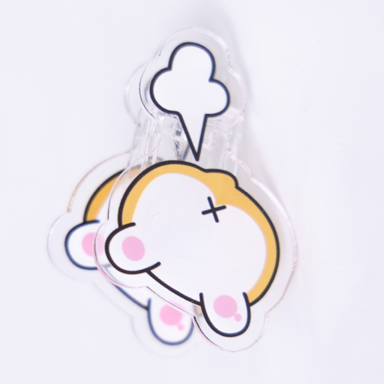 Chaigou Cartoon acrylic book clip creative multifunctional clip  price for 10 pcs F366