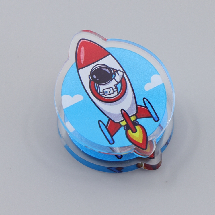 Outer Space Astronauts Cartoon acrylic book clip creative multifunctional clip  price for 10 pcs F333