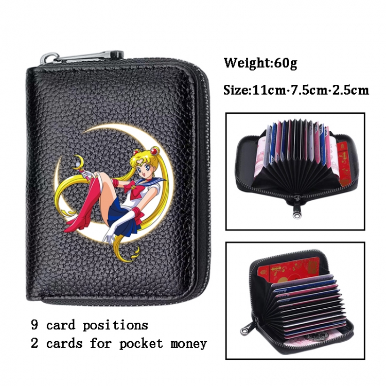 sailormoon Anime PU change bag card holder 11x7.5x2.5cm 60G