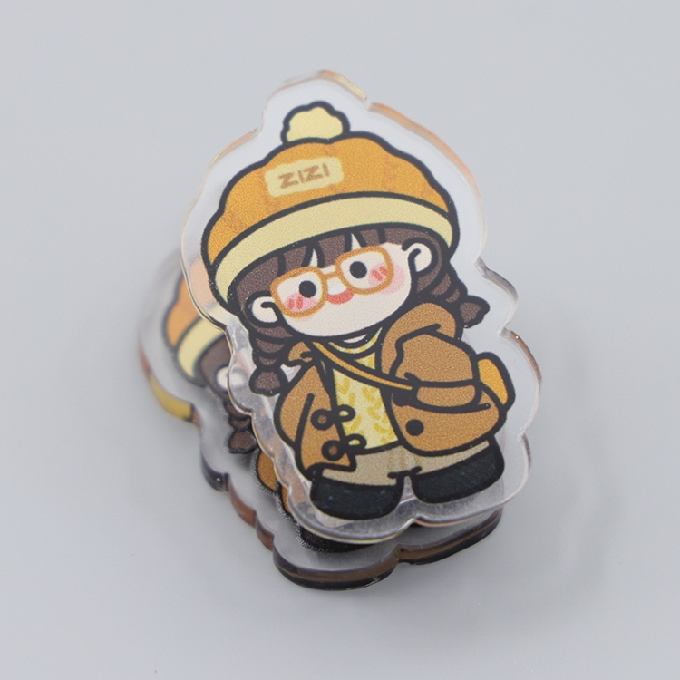 Simple Pen Girl Cartoon acrylic book clip creative multifunctional clip  price for 10 pcs F284