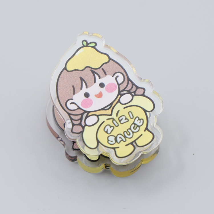 Simple Pen Girl Cartoon acrylic book clip creative multifunctional clip  price for 10 pcs F287