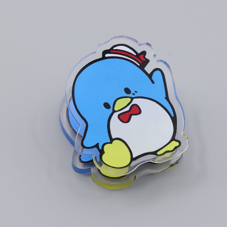 Sam Penguin Cartoon acrylic book clip creative multifunctional clip  price for 10 pcs F281
