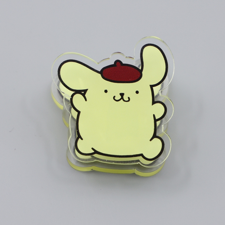 Purin Cartoon acrylic book clip creative multifunctional clip  price for 10 pcs F267