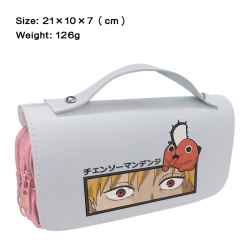 Chainsaw man Anime PU canvas f...