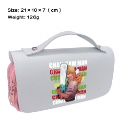 Chainsaw man Anime PU canvas f...